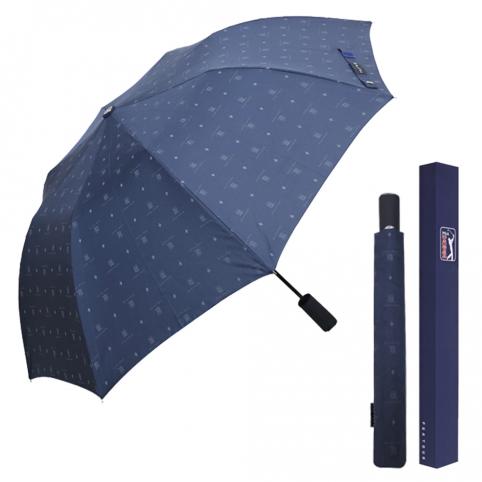 PGA TOUR 2단 자동 네이비 전폭 로고 우산 20개 이상 주문가능