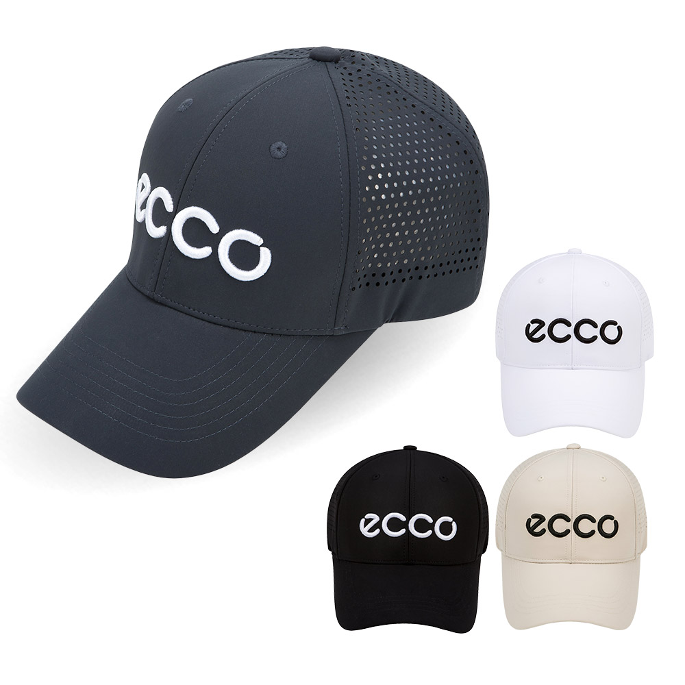 ECCO 2023 클래식 하프 펀칭 볼캡 모자  EB3S041-00101F / 에코 코리아 정품